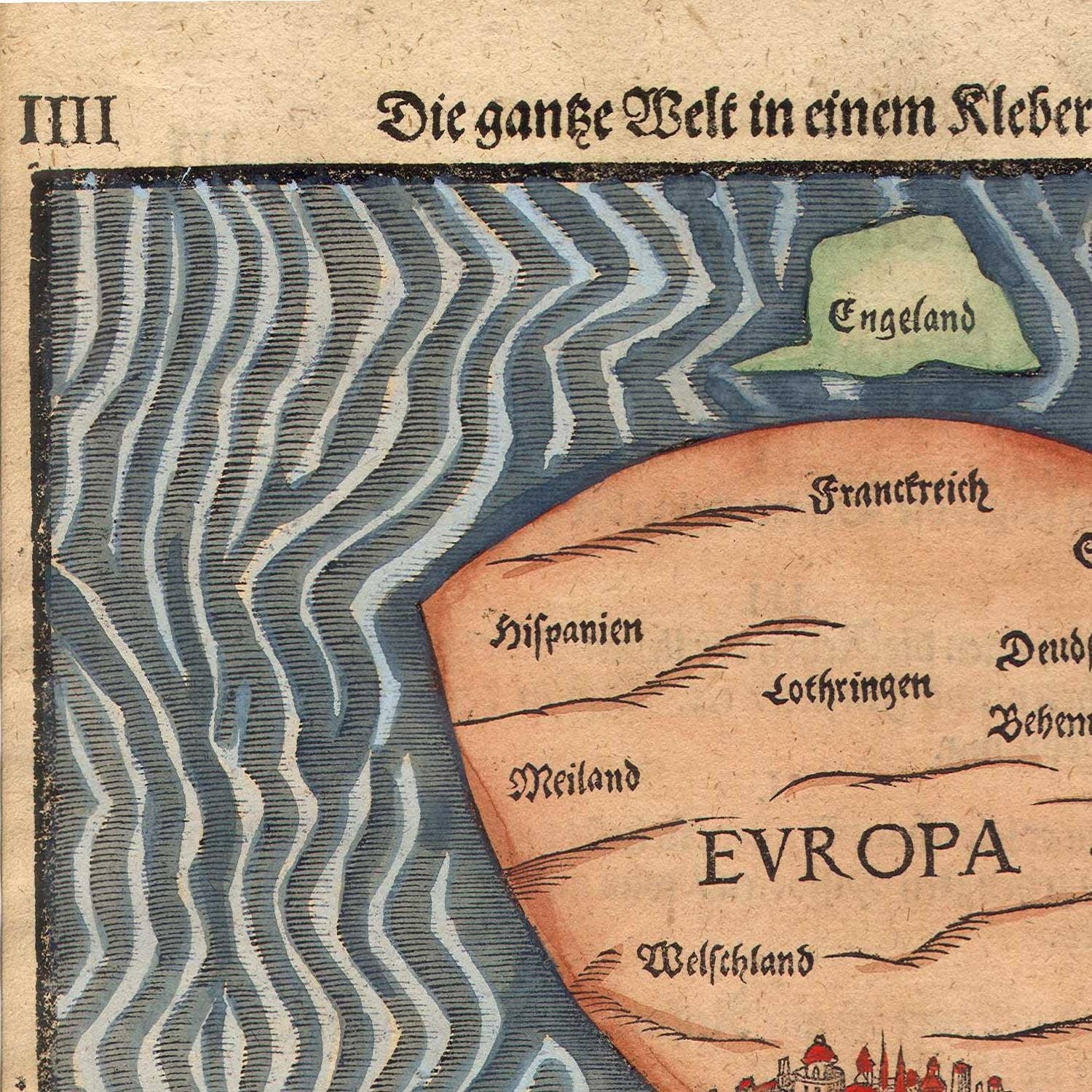 detail of the map from the top left corner