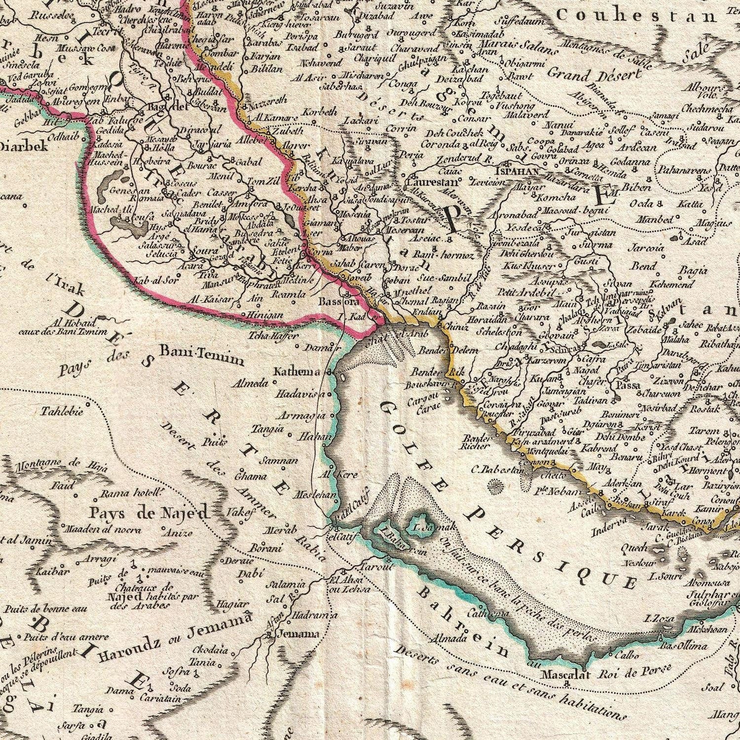 detail of the map from the centre 