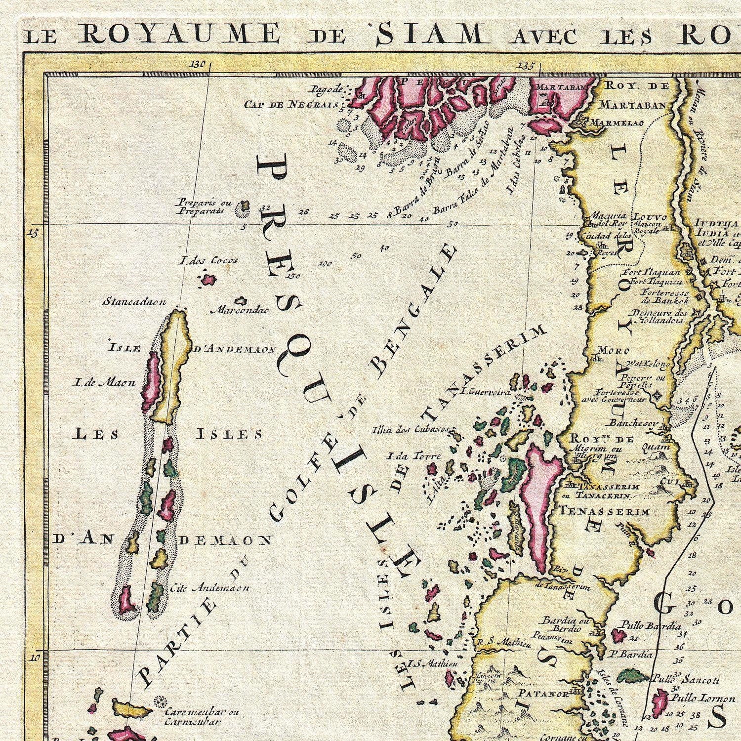 detail of the map from the top left corner