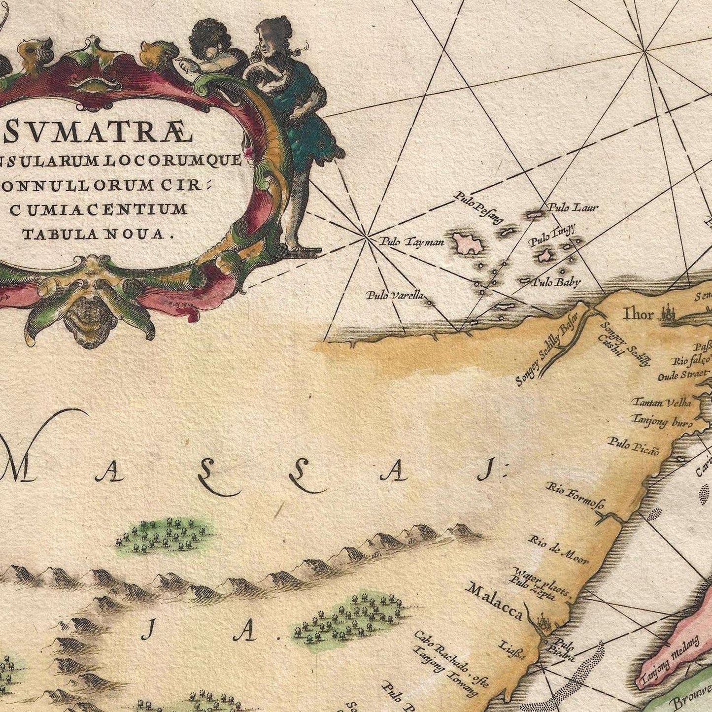 detail of the map from the centre left