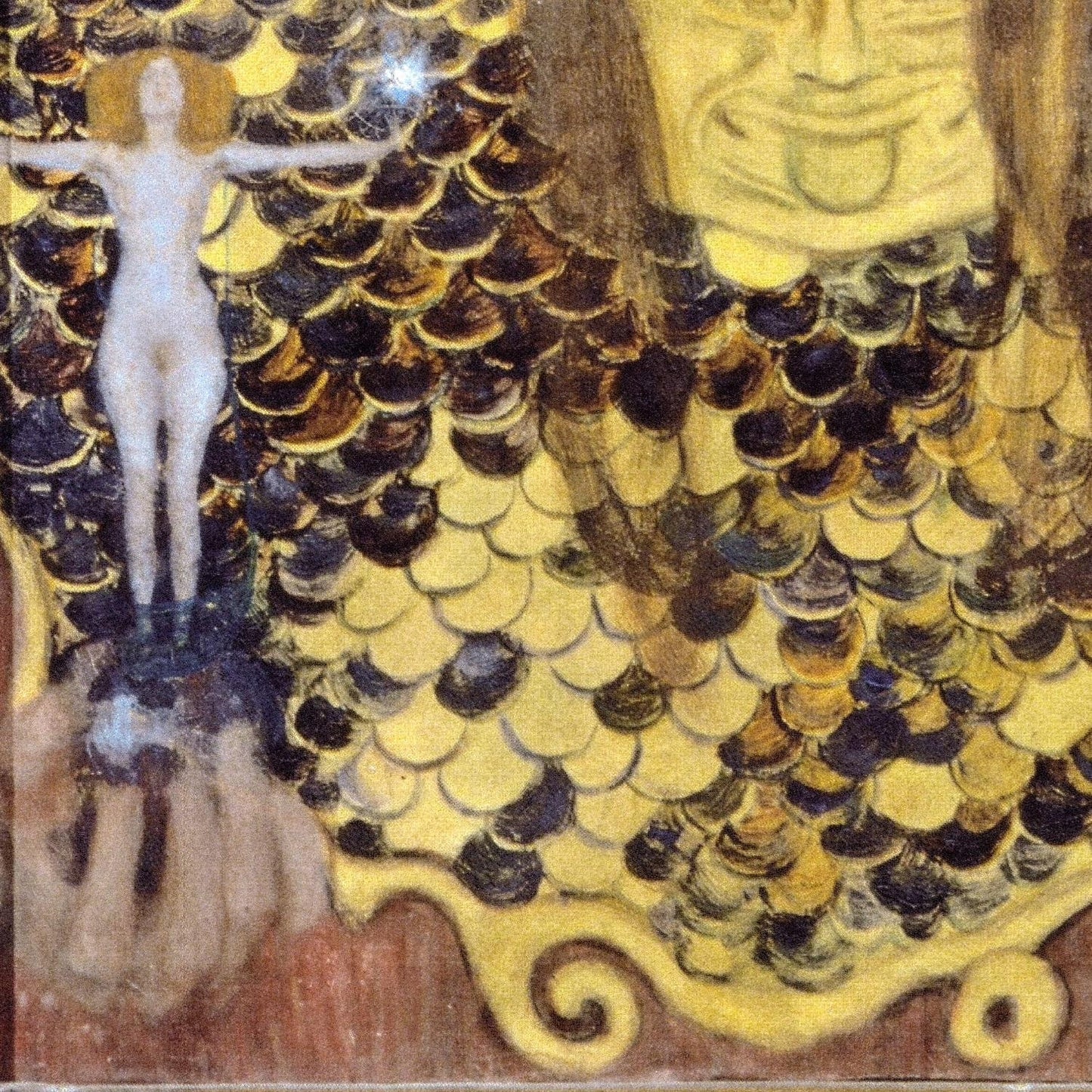 detail of the fine art reproduction from the bottom left corner