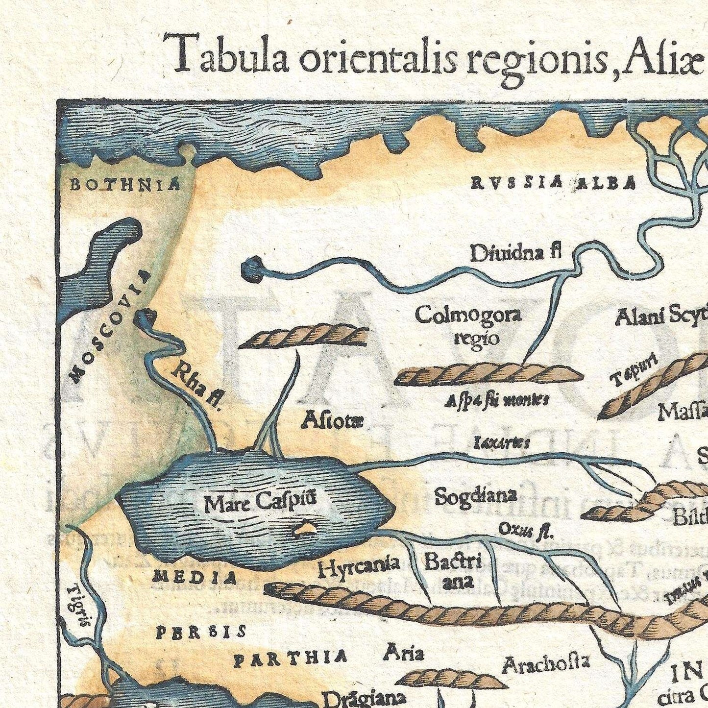 detail of the map from the top left corner