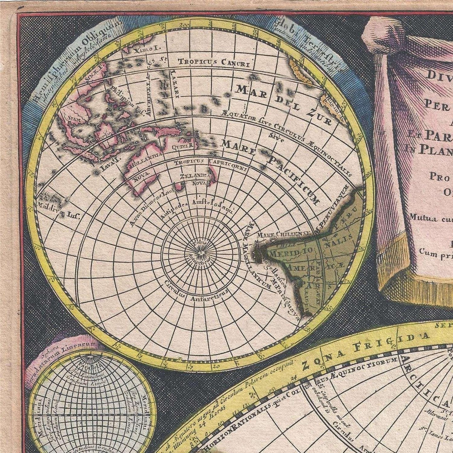 detail of the map from the top left corner