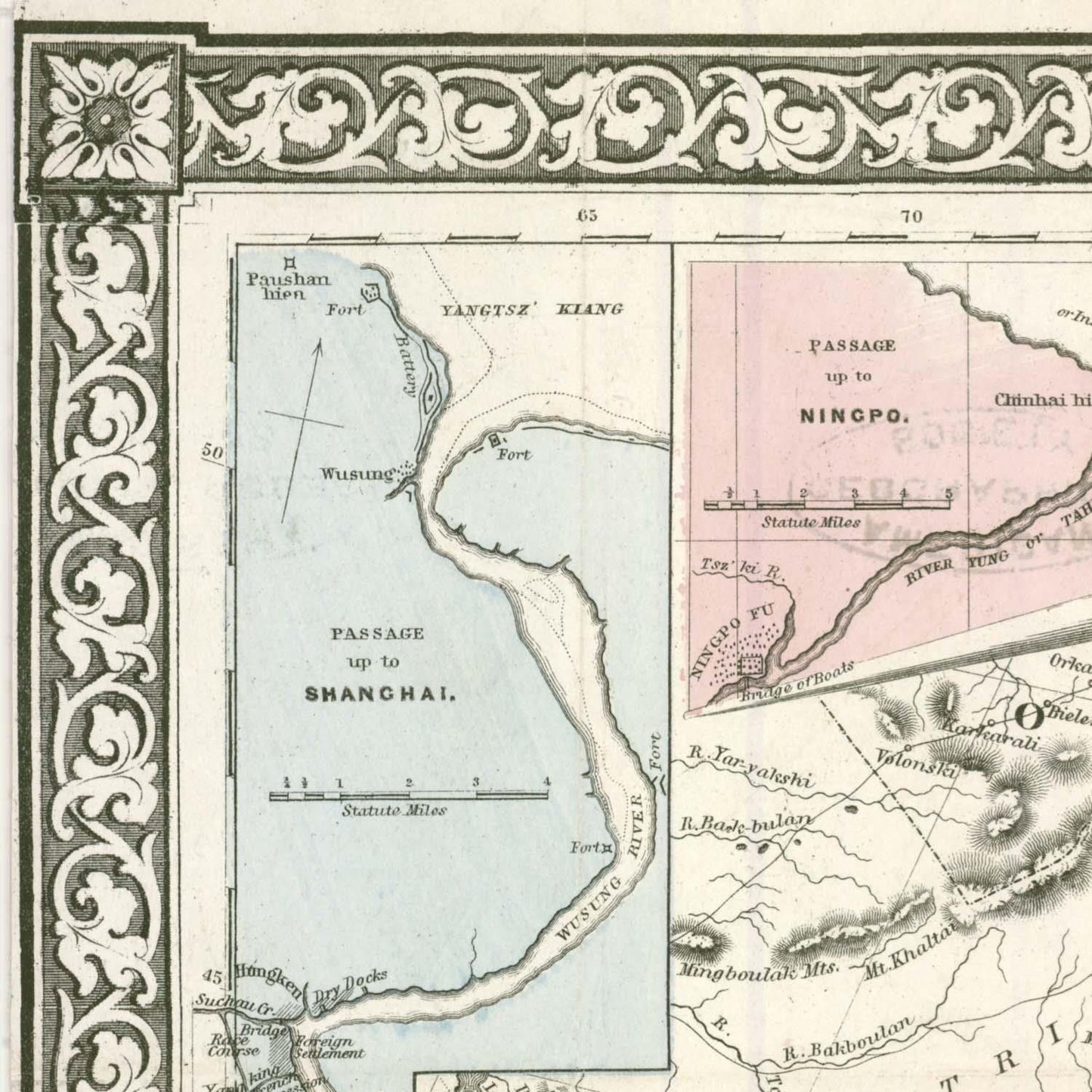 detail of the map from the top left corner