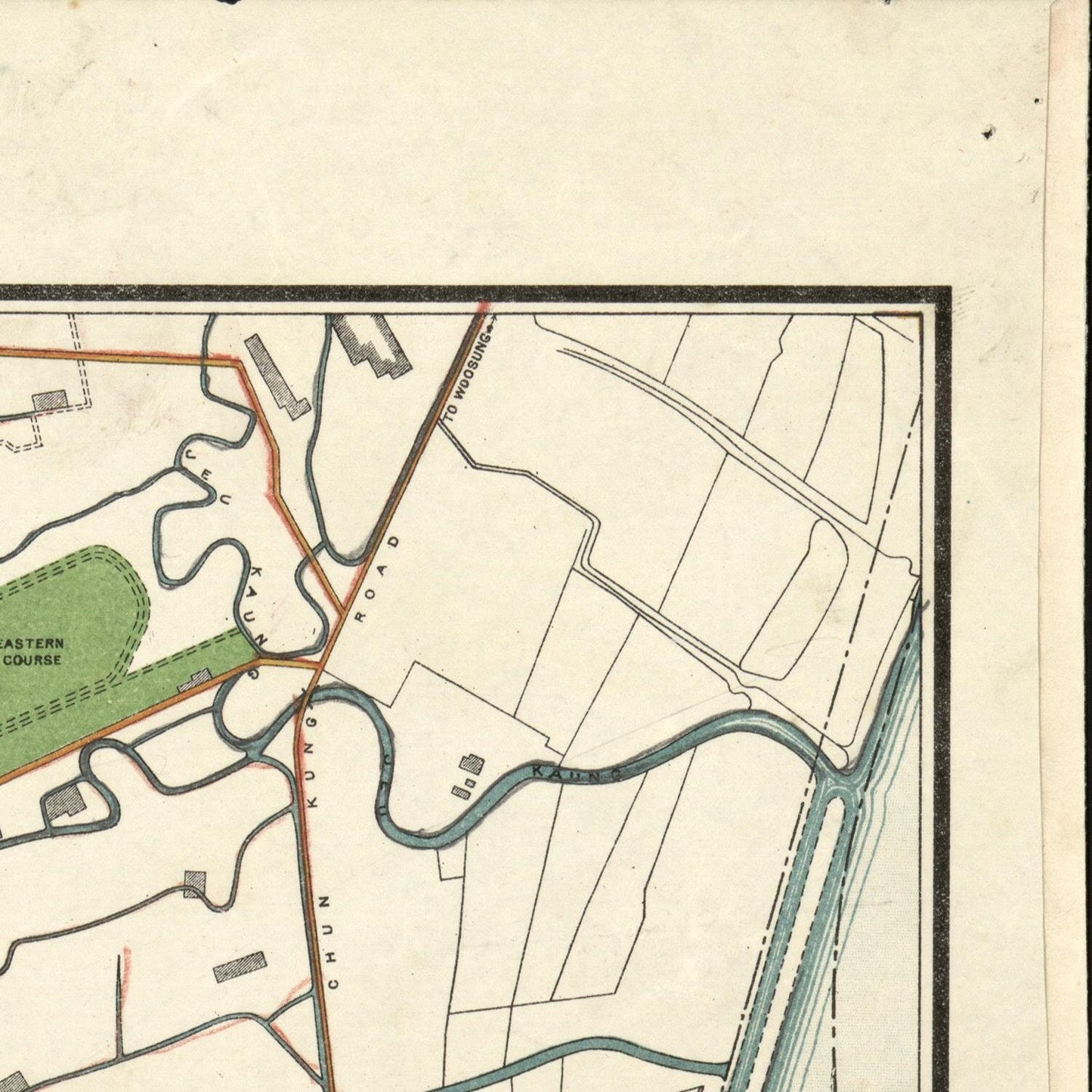 detail of the map from the top right corner