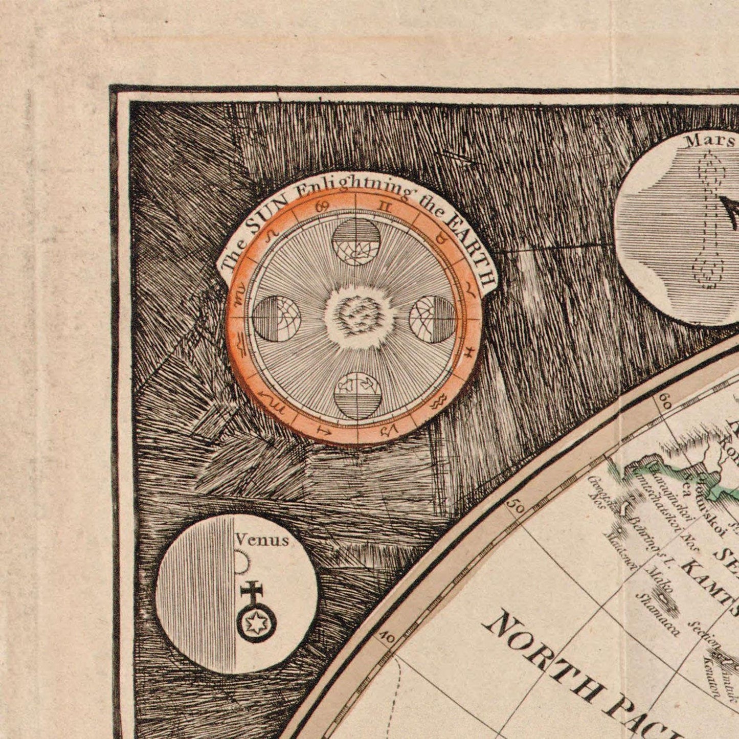 detail of the map from the top left corner