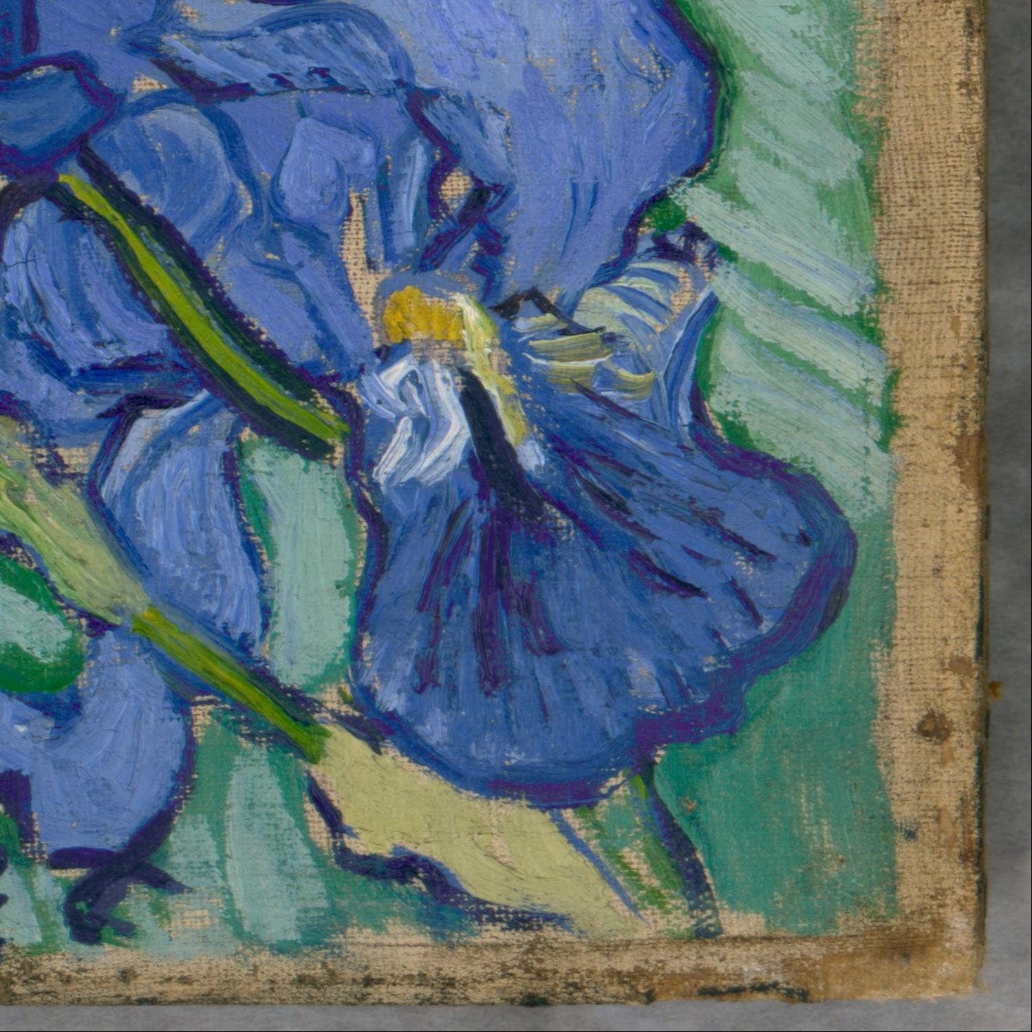 detail of the fine art reproduction from the bottom right corner