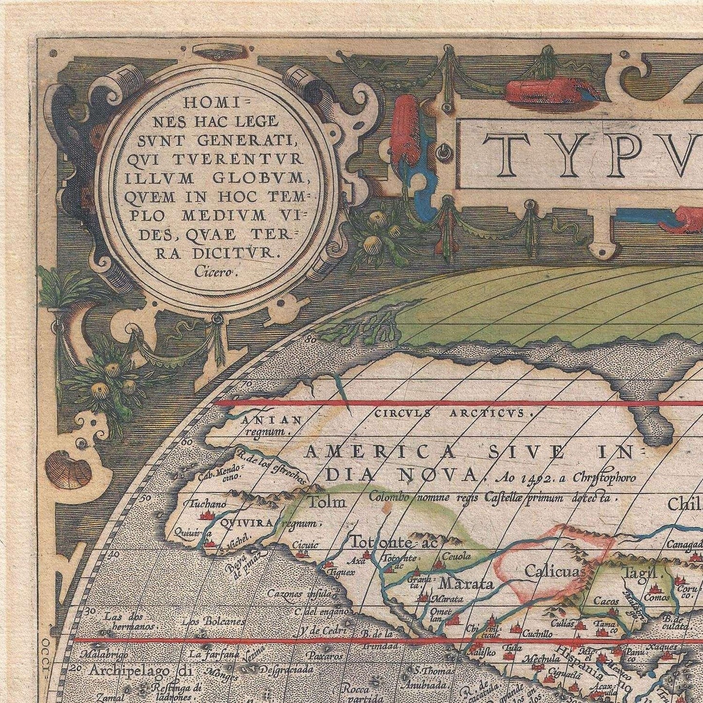 detail of the map from the top left corner