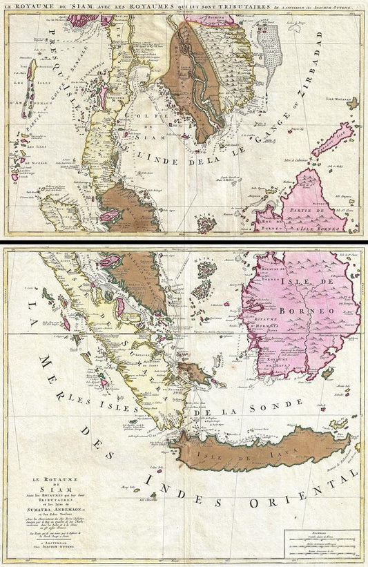 presentation of the map reproduction without a frame