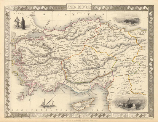 presentation of the map reproduction without a frame