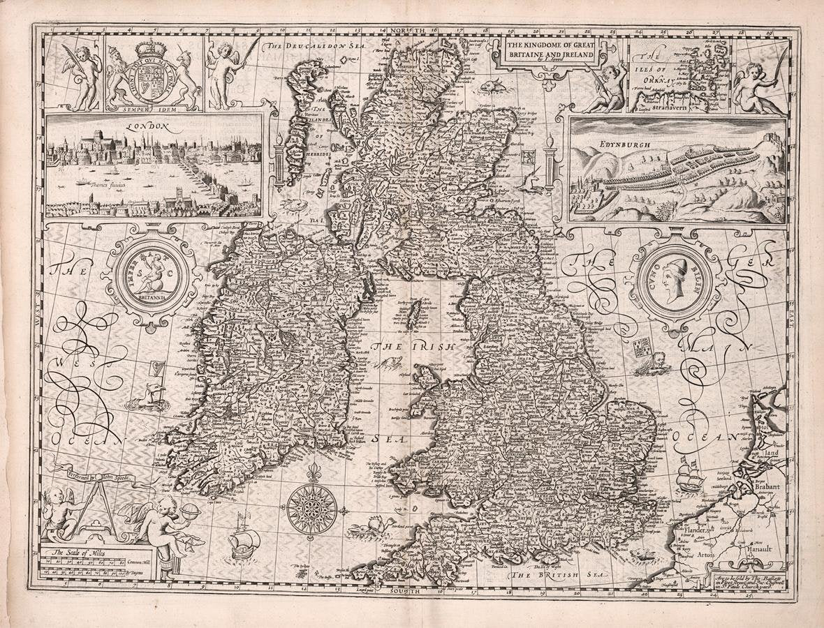 presentation of the map reproduction without a frame