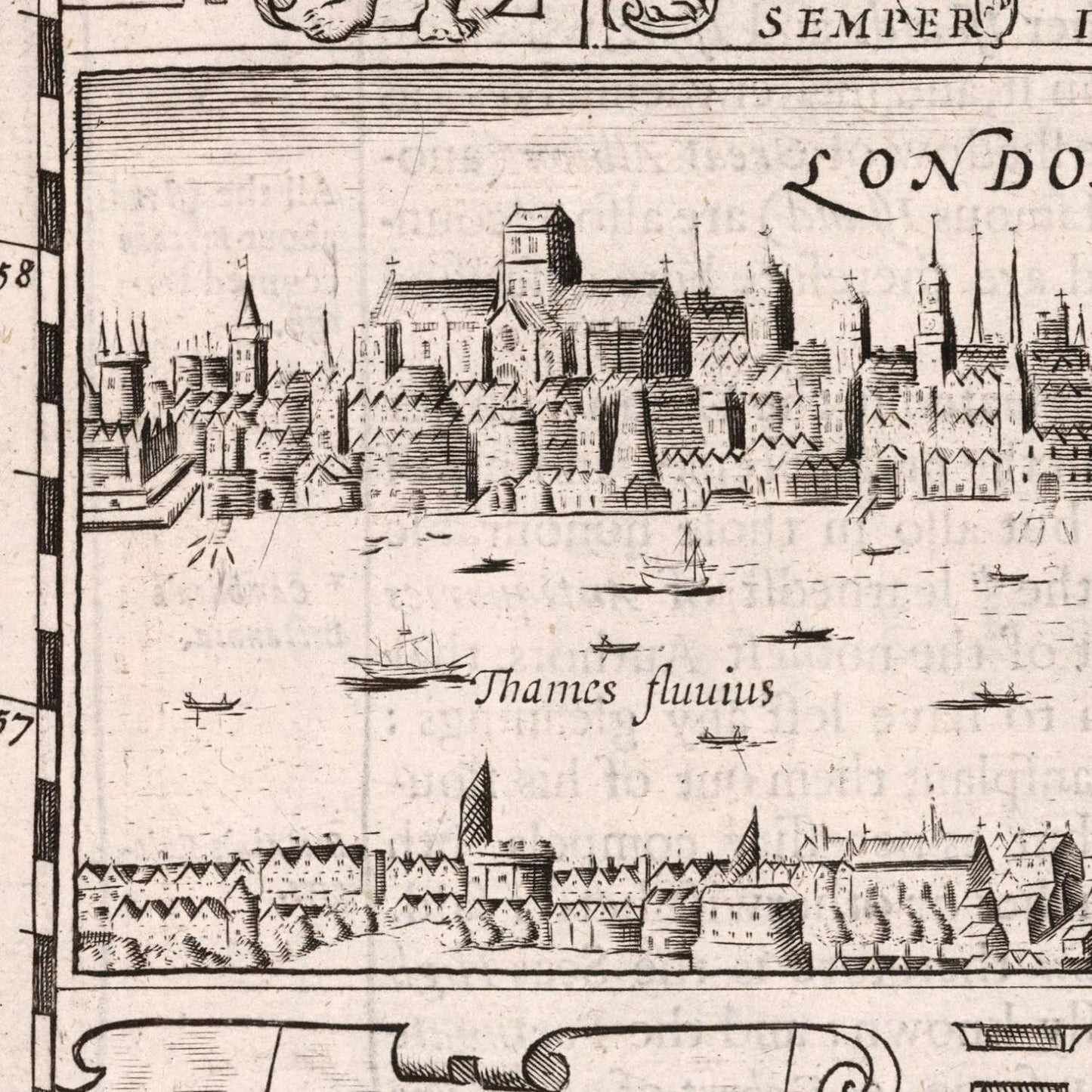 detail of the map from the centre left