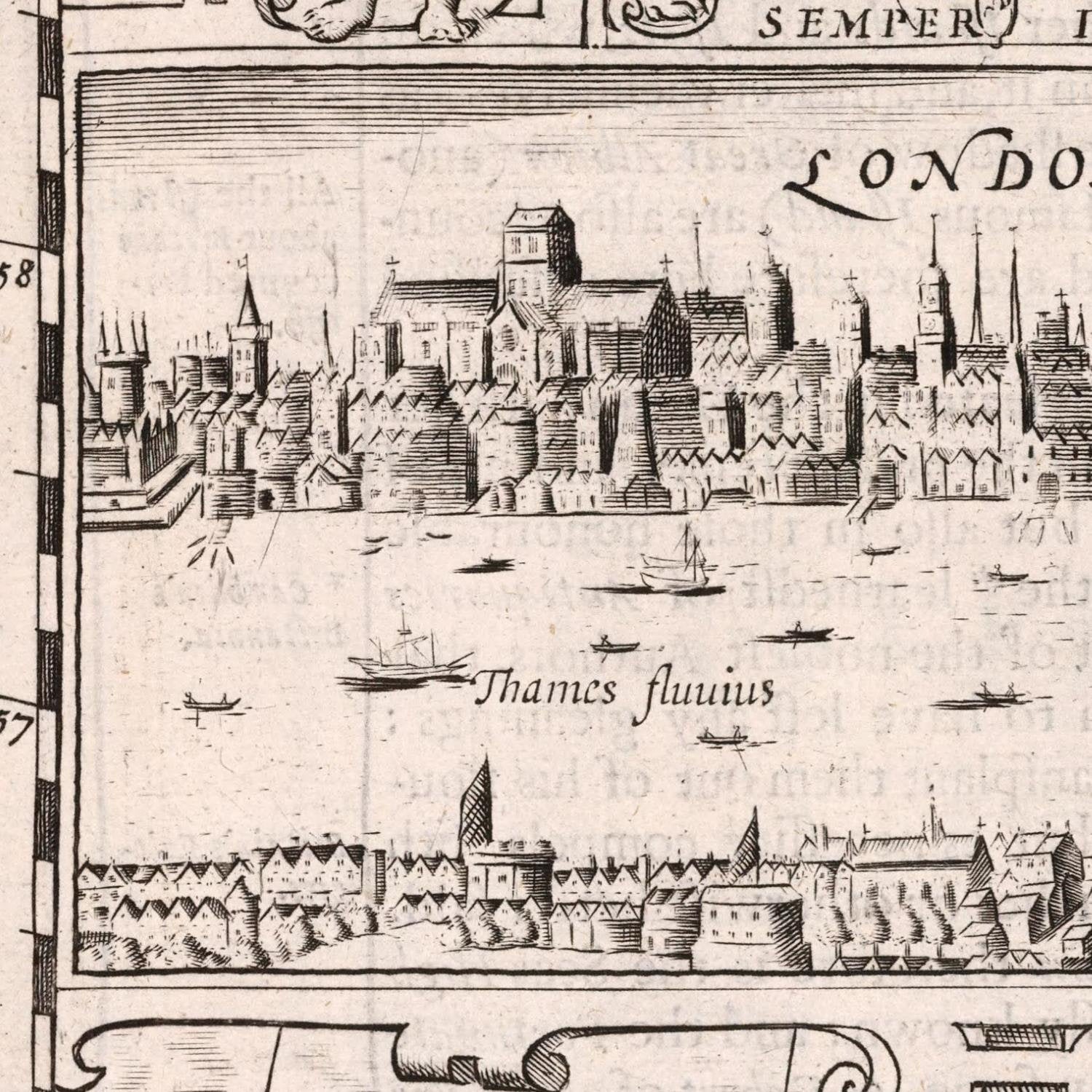 detail of the map from the centre left