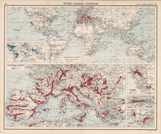 presentation of the map reproduction without a frame