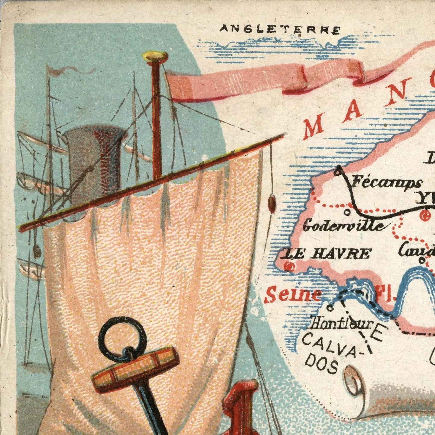 detail of the map from the top left corner