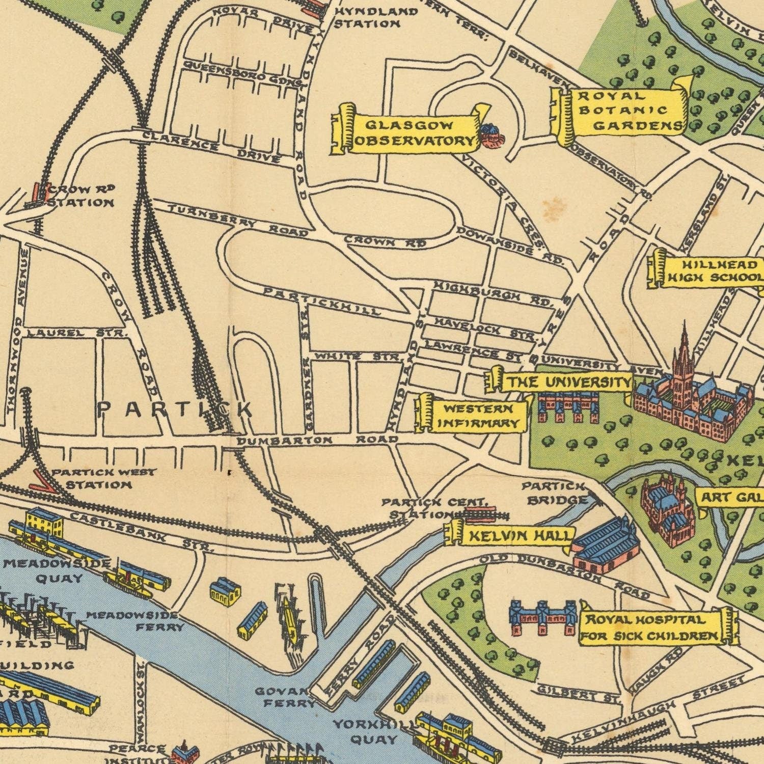 detail of the map from the centre left