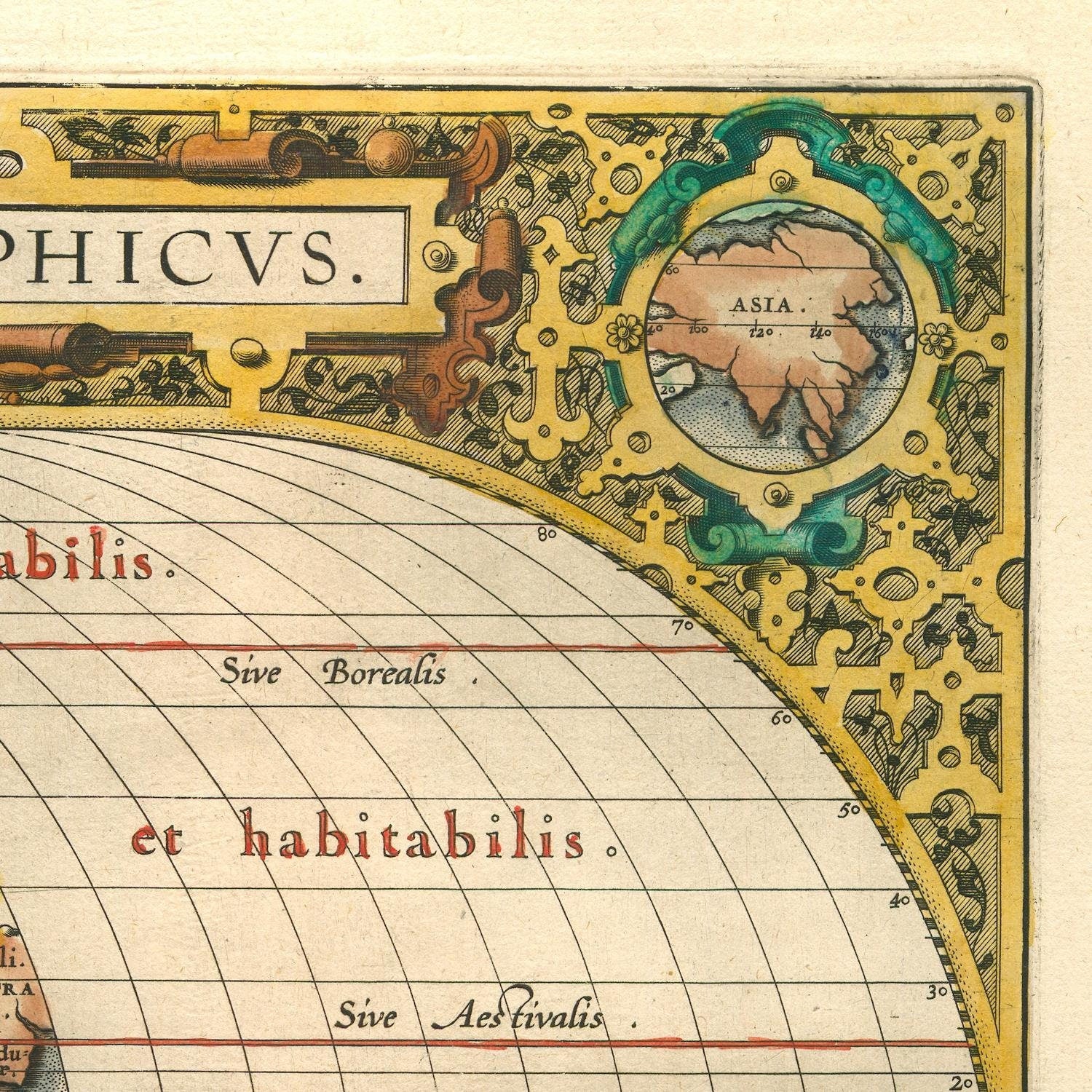 detail of the map from the top right corner