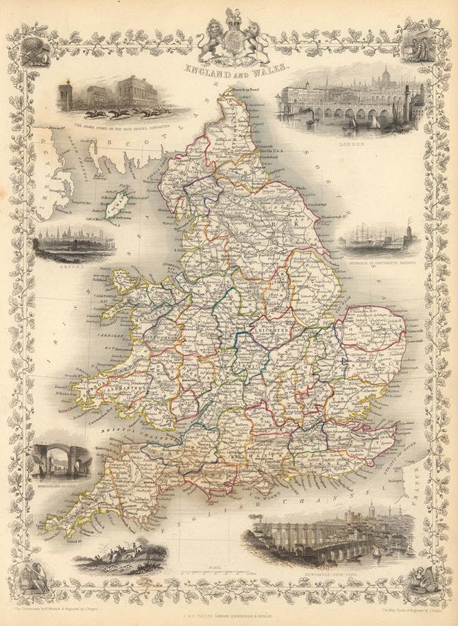 presentation of the map reproduction without a frame