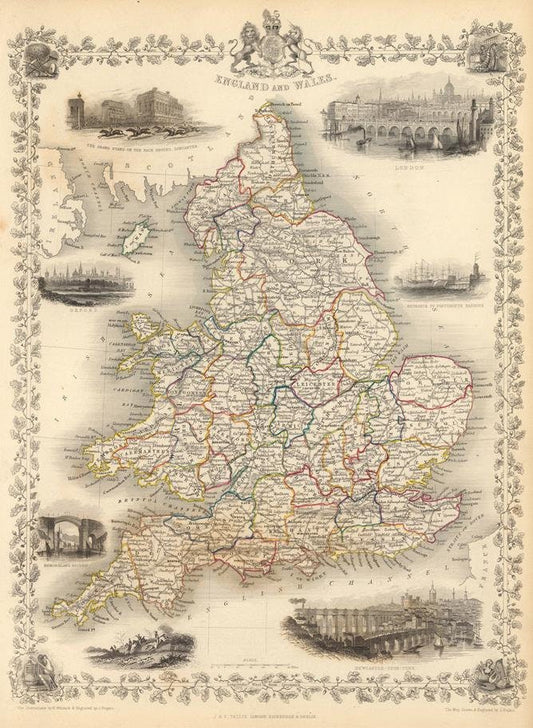 presentation of the map reproduction without a frame