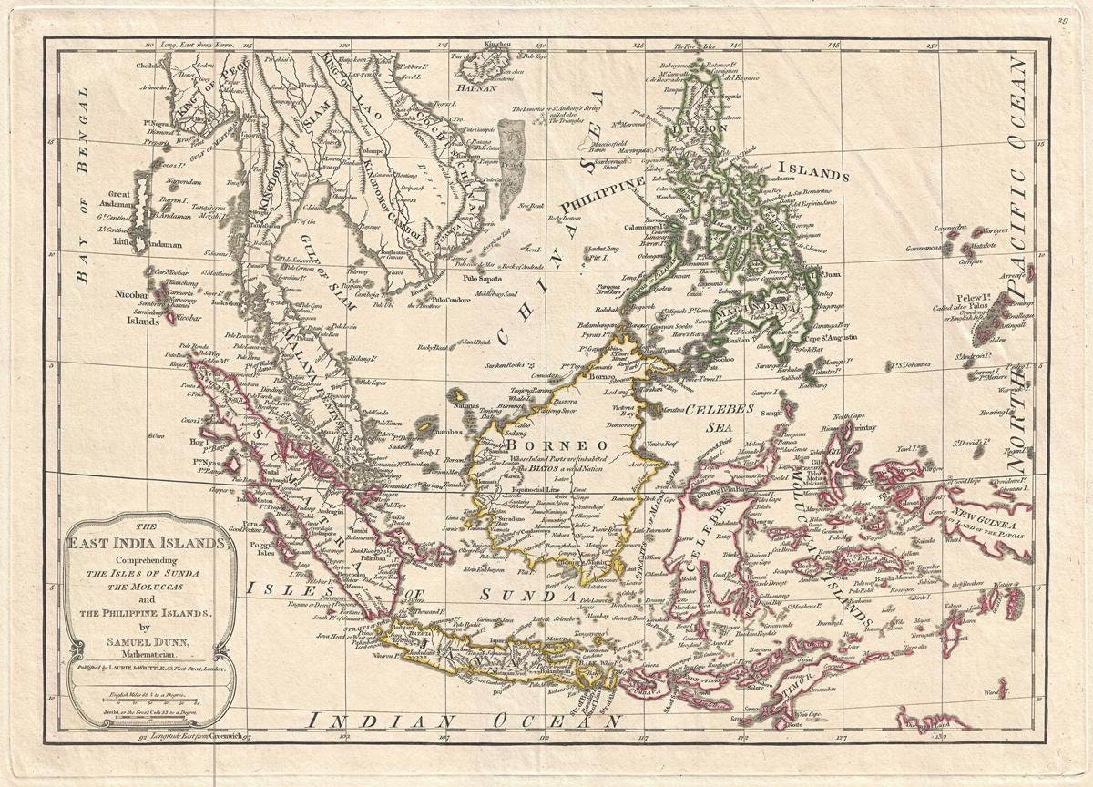 presentation of the map reproduction without a frame