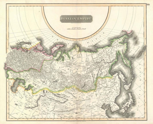 presentation of the map reproduction without a frame