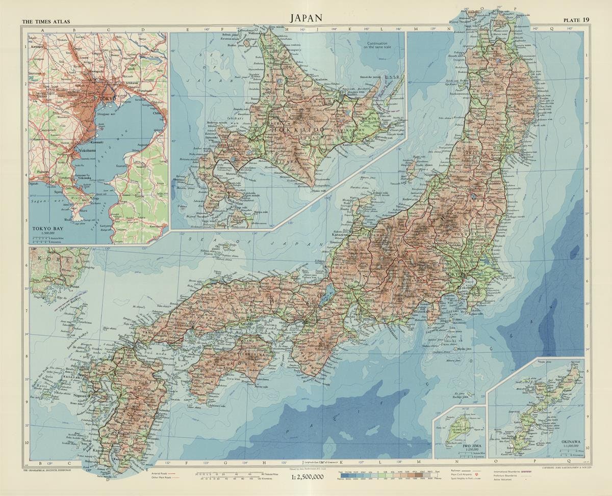 presentation of the map reproduction without a frame