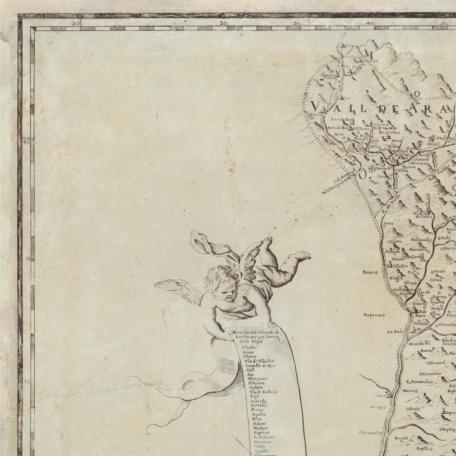 detail of the map from the top left corner