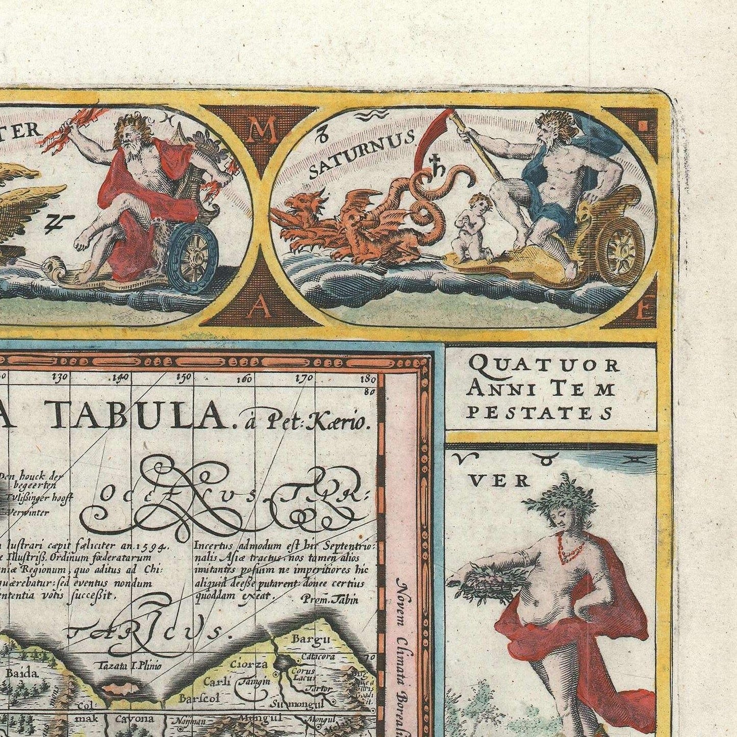 detail of the map from the top right corner