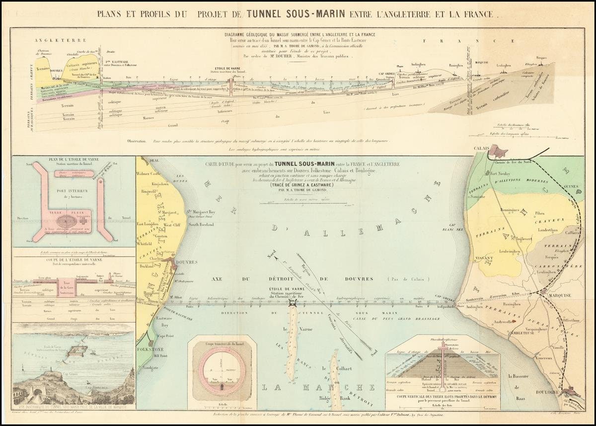 presentation of the map reproduction without a frame