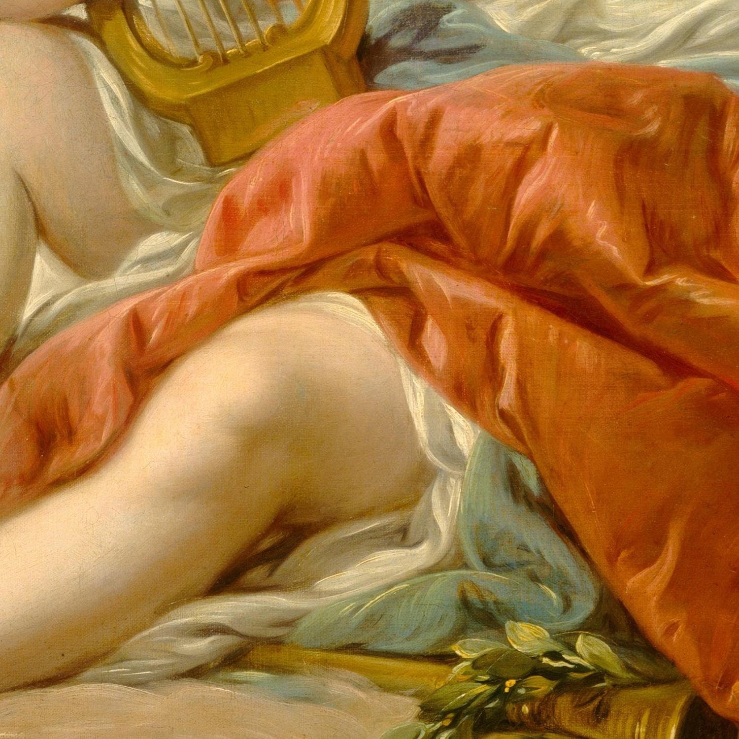 detail of the fine art reproduction from the centre left