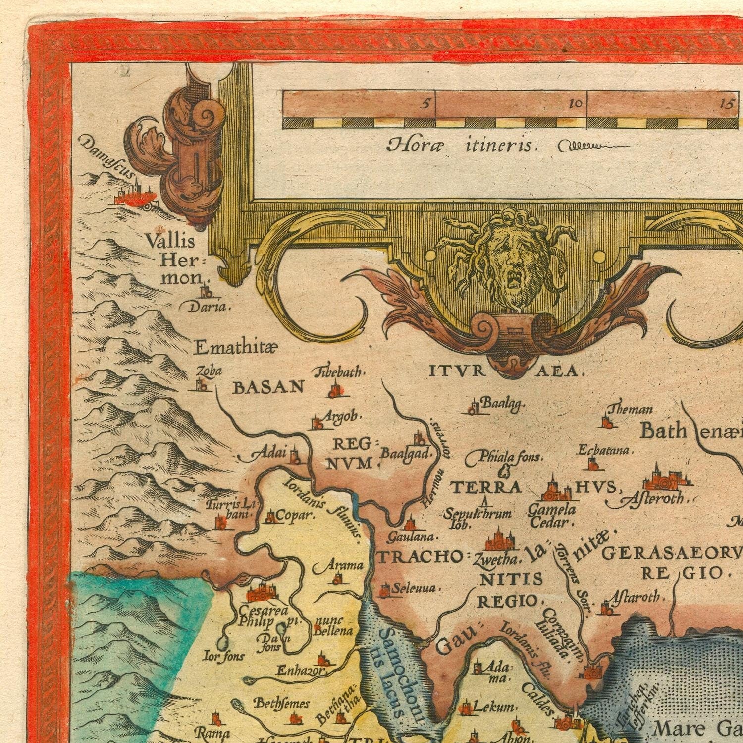 detail of the map from the top left corner