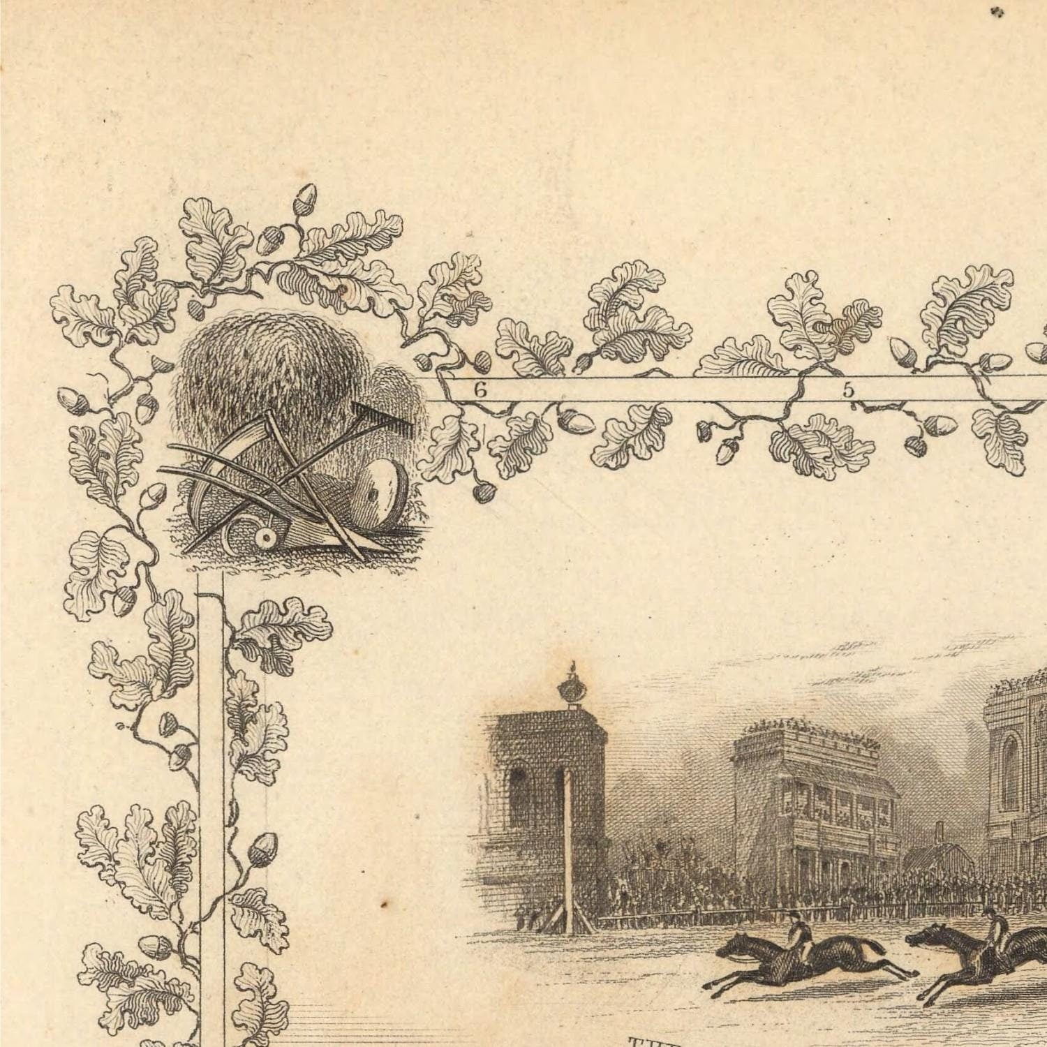 detail of the map from the top left corner