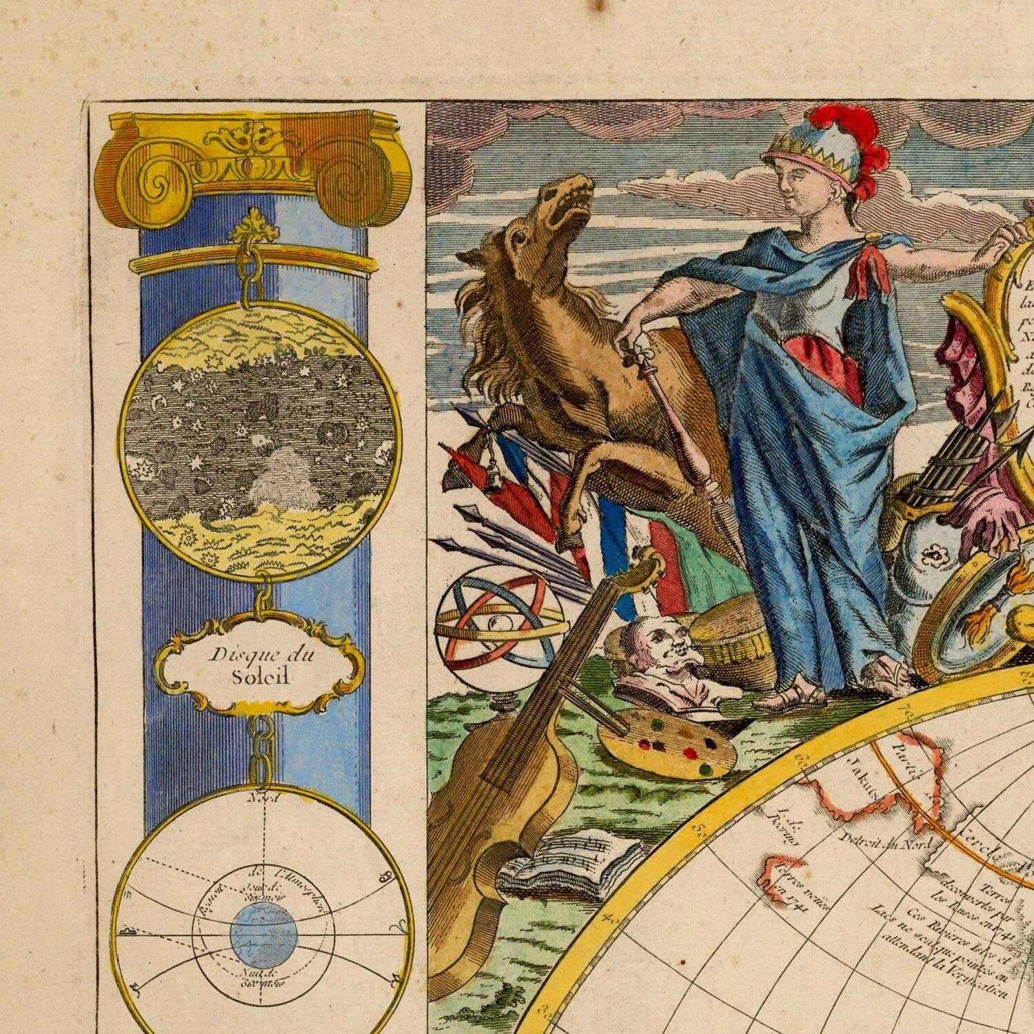 detail of the map from the top left corner