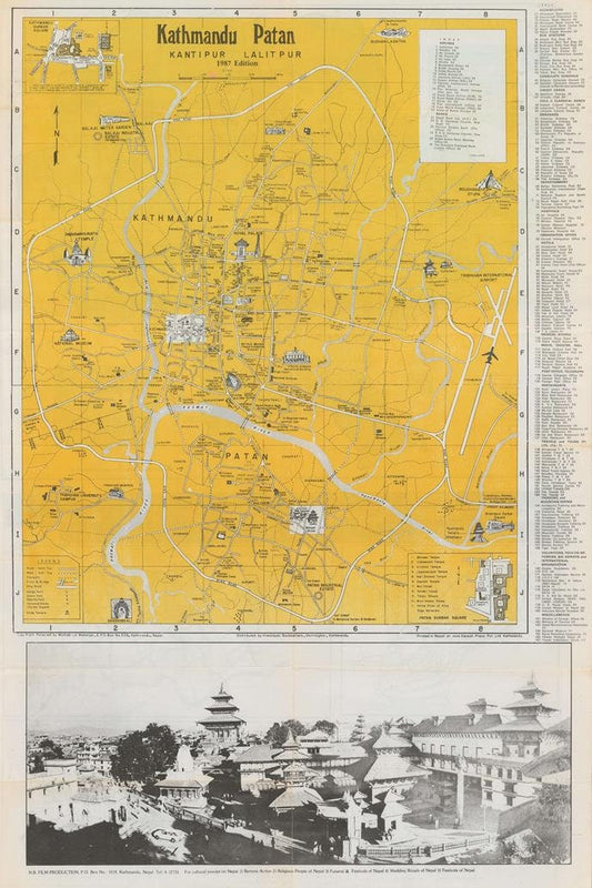 presentation of the map reproduction without a frame