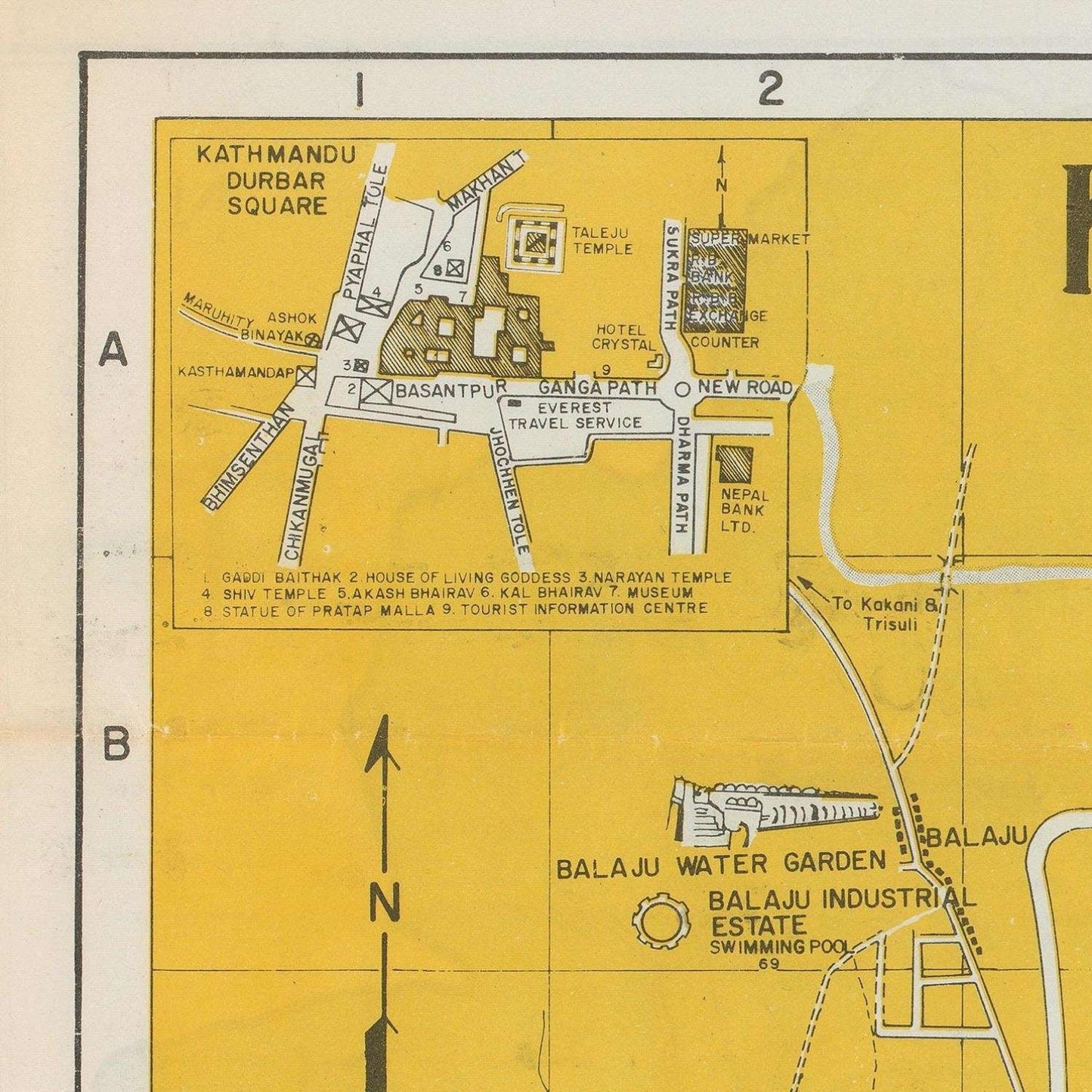 detail of the map from the top left corner