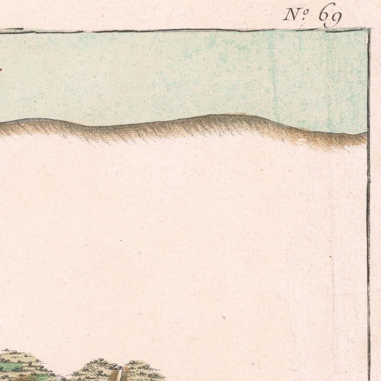 detail of the map from the top right corner