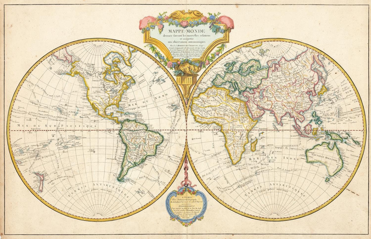 presentation of the map reproduction without a frame