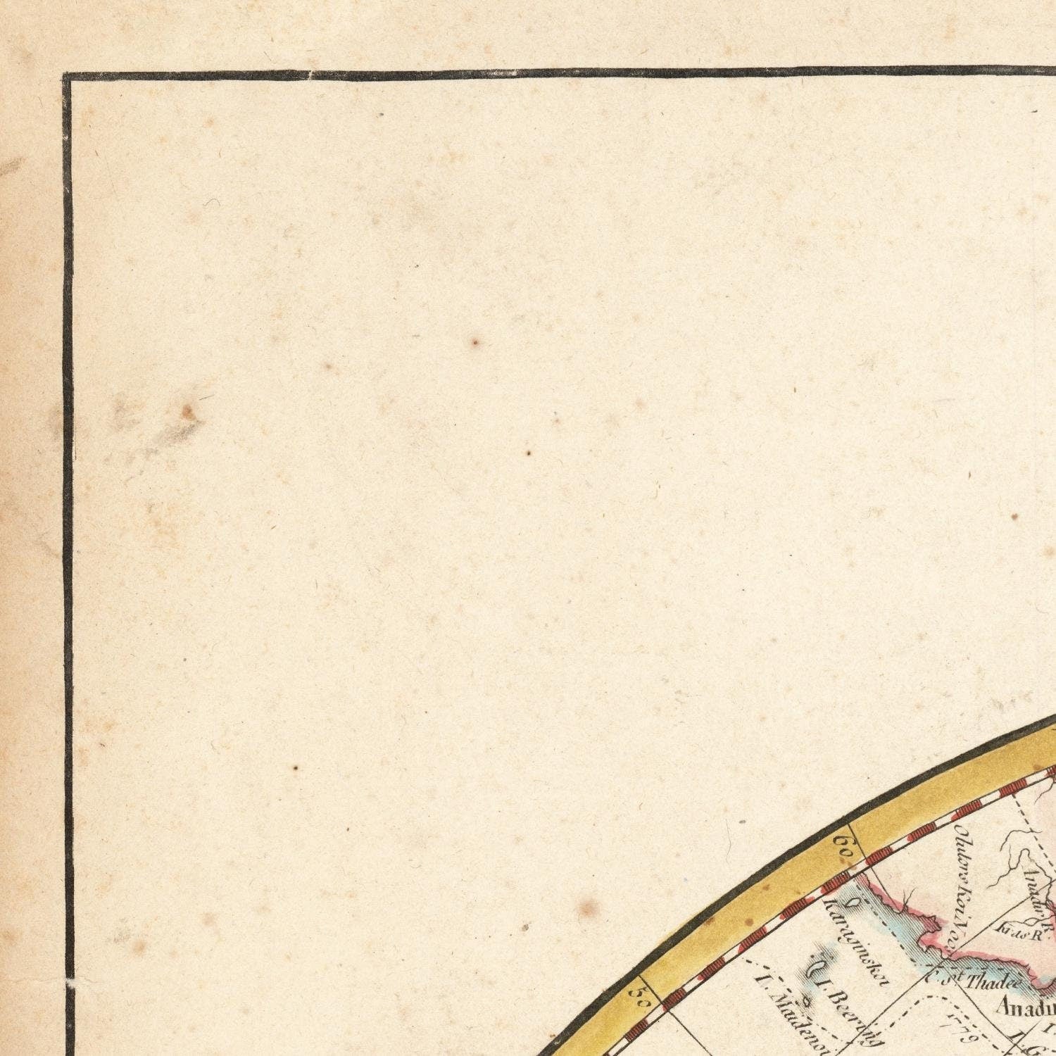 detail of the map from the top left corner