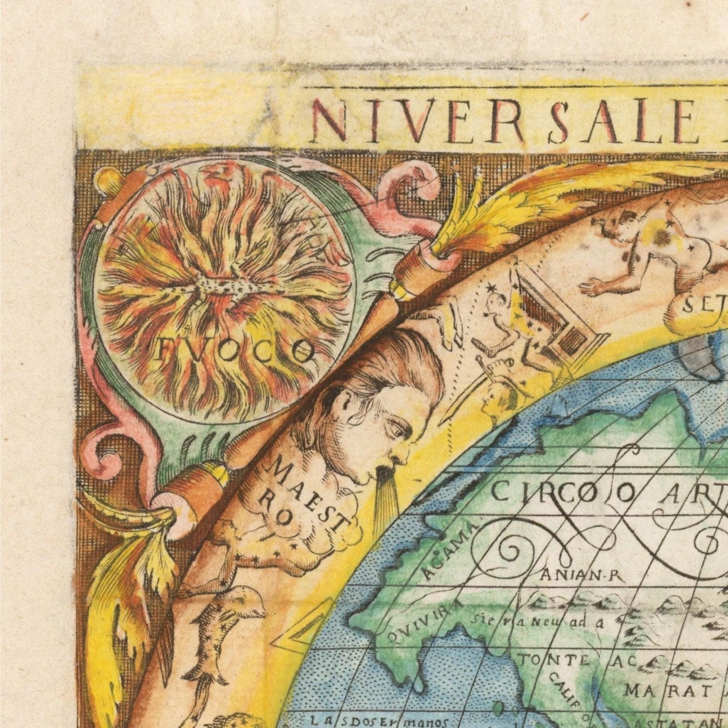 detail of the map from the top left corner