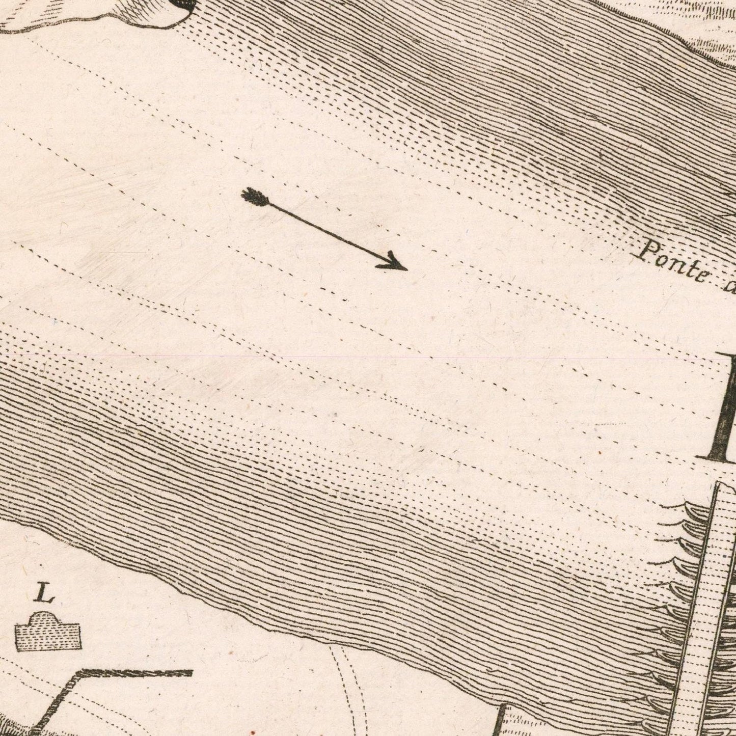 detail of the map from the centre 