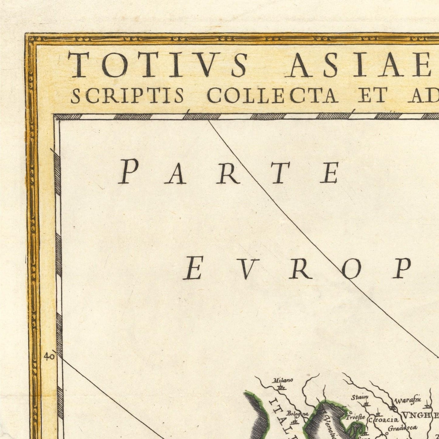 detail of the map from the top left corner