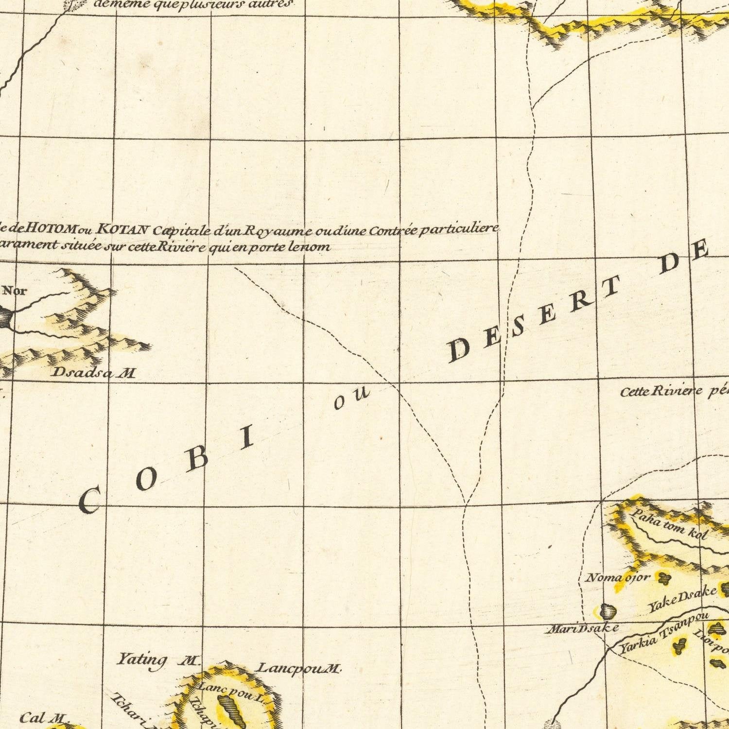 detail of the map from the centre 