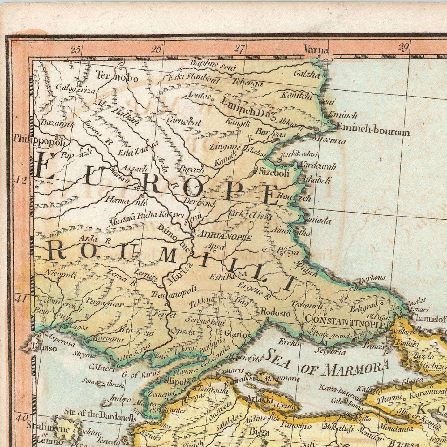 detail of the map from the top left corner