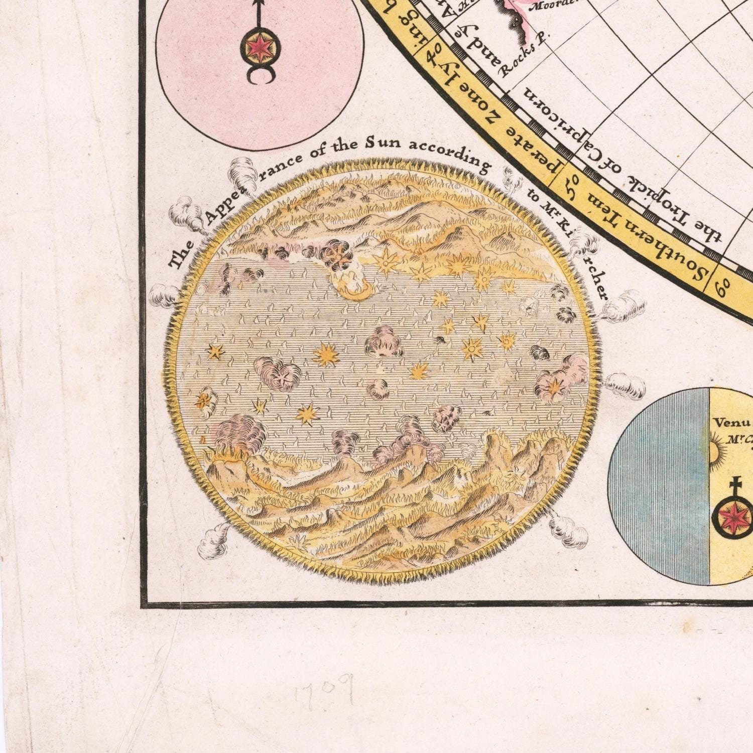 detail of the map from the bottom left corner