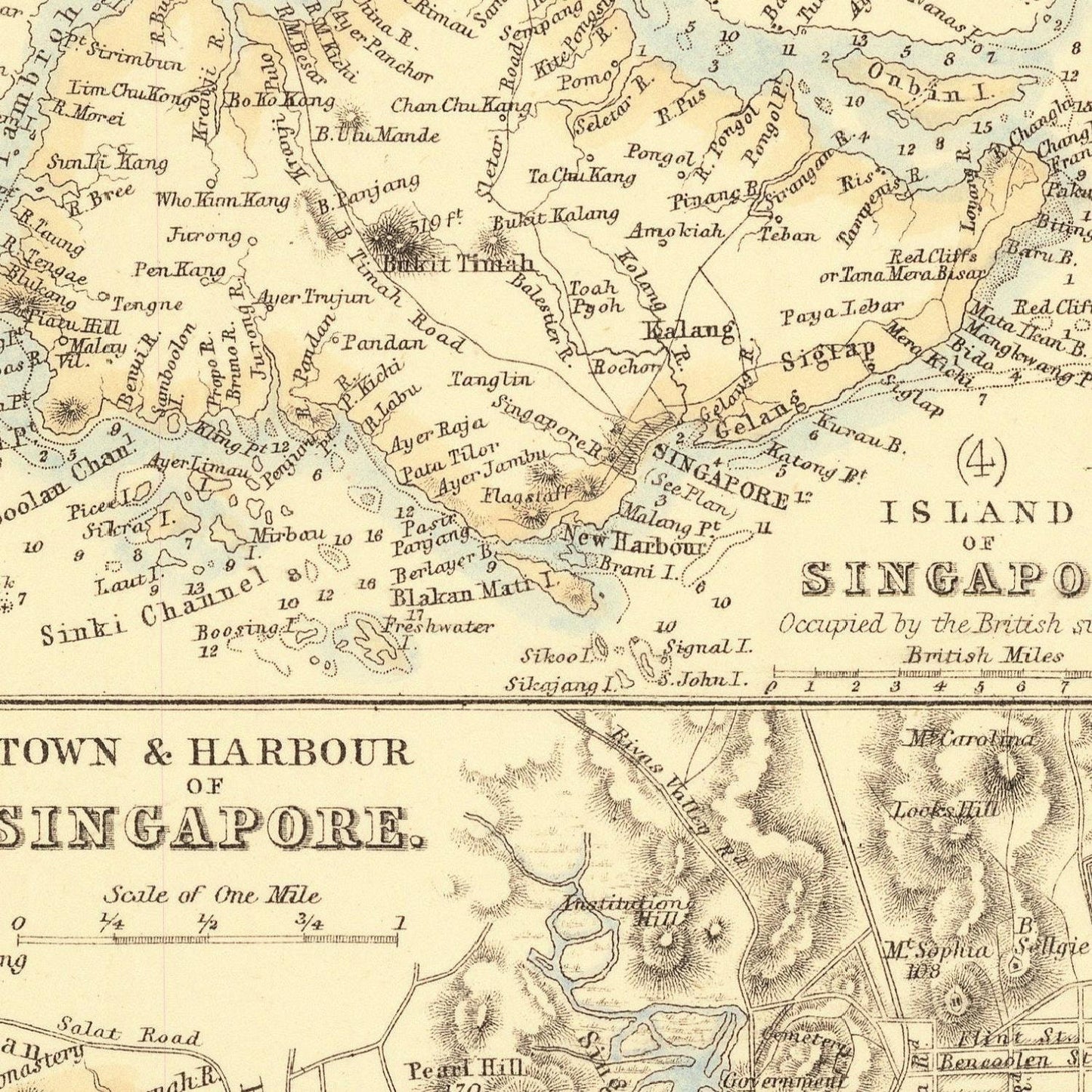 detail of the map from the centre 