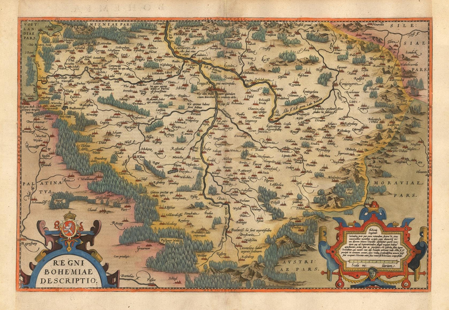 presentation of the map reproduction without a frame