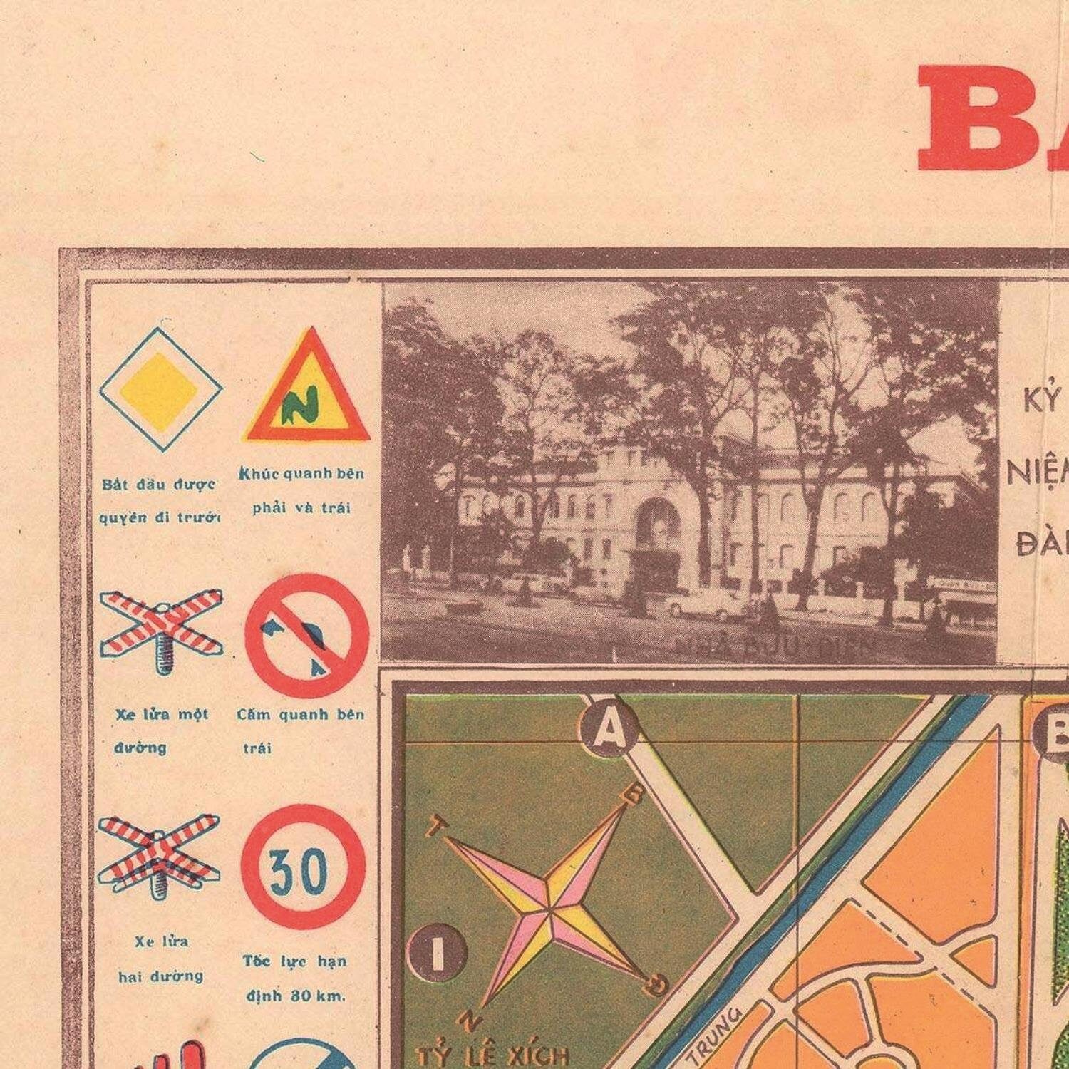 detail of the map from the top left corner