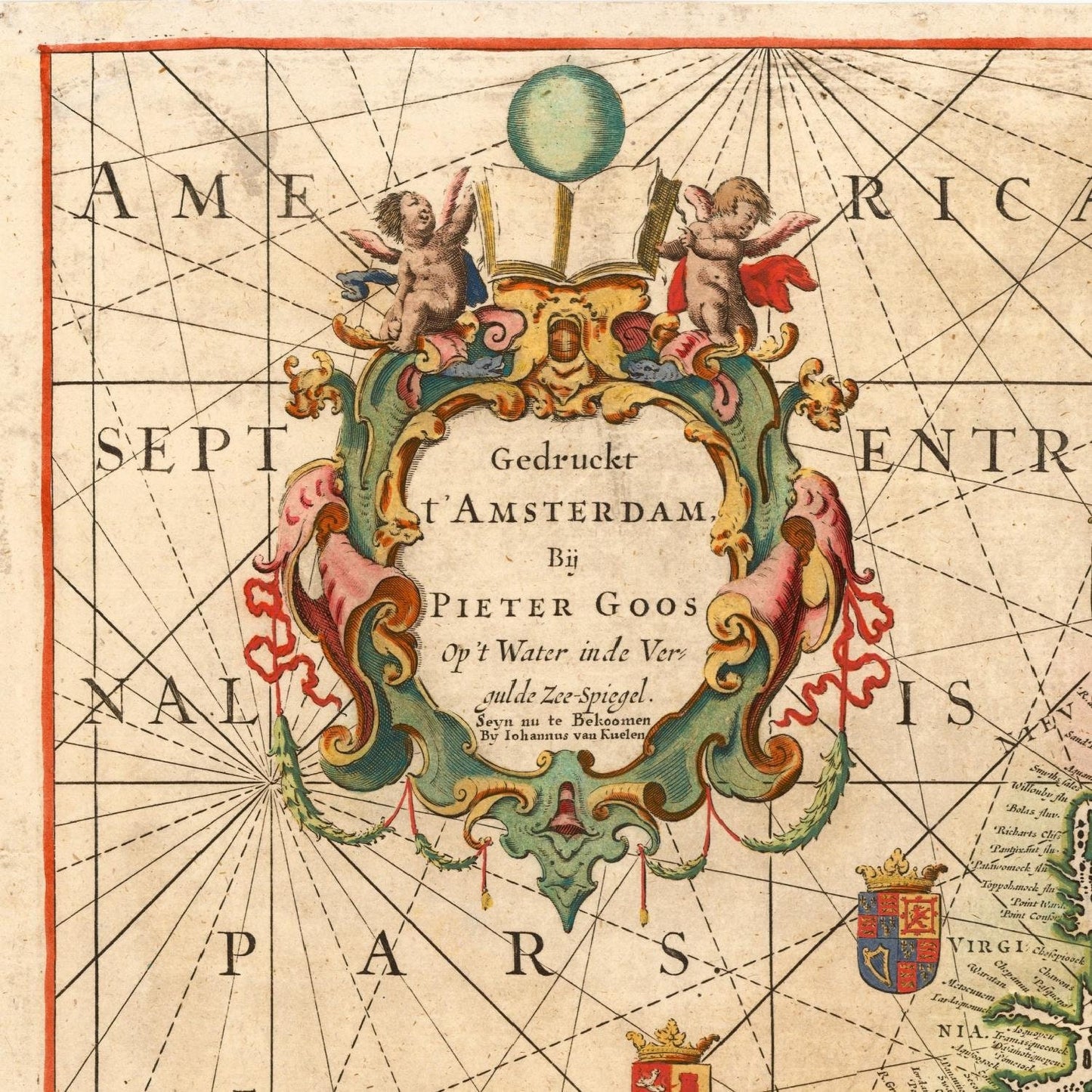 detail of the map from the top left corner