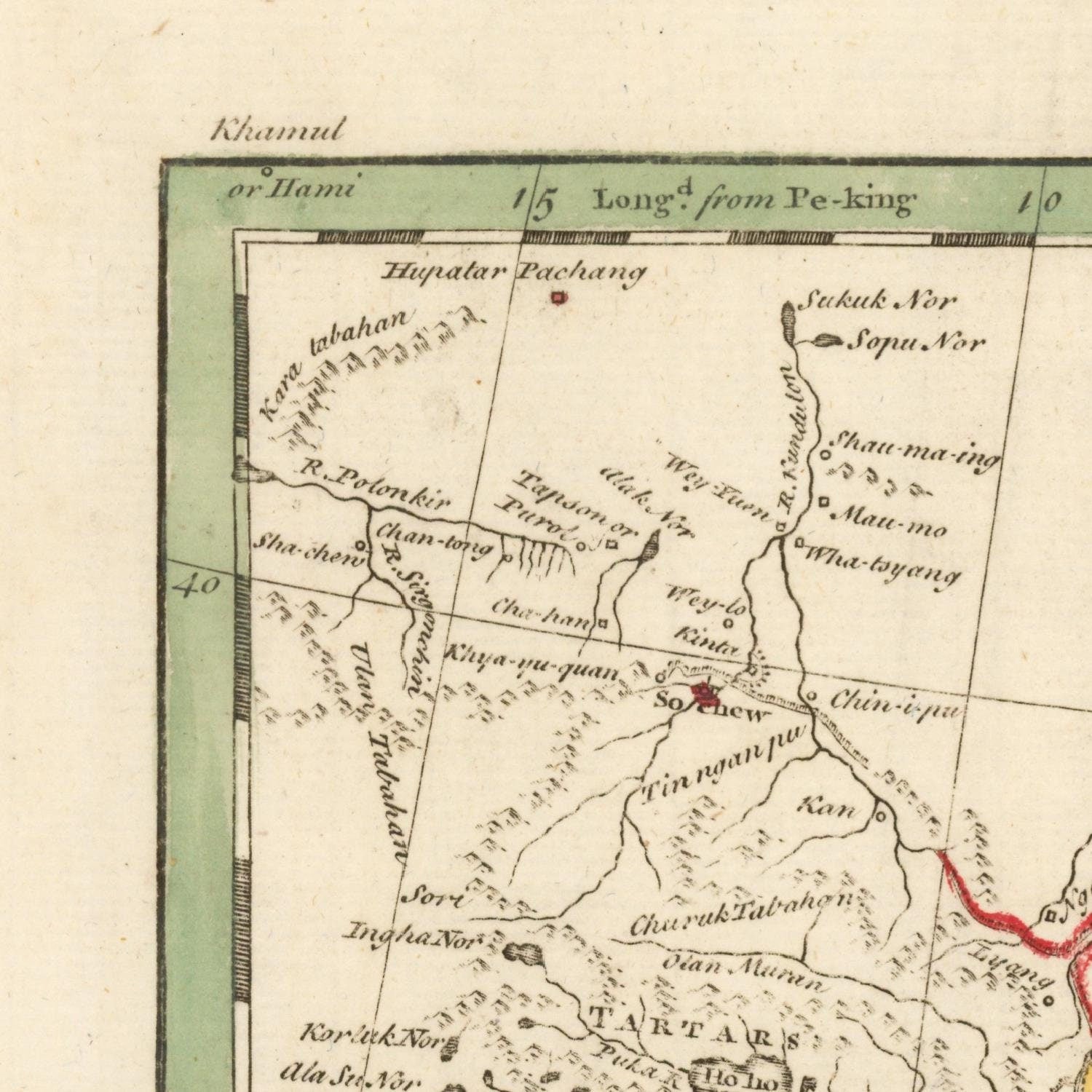 detail of the map from the top left corner