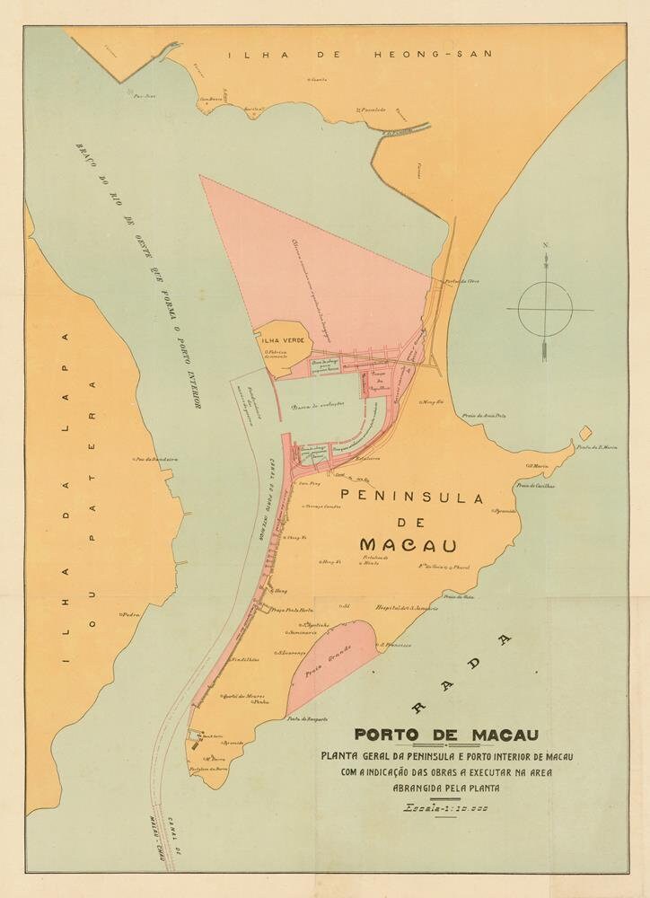 presentation of the map reproduction without a frame